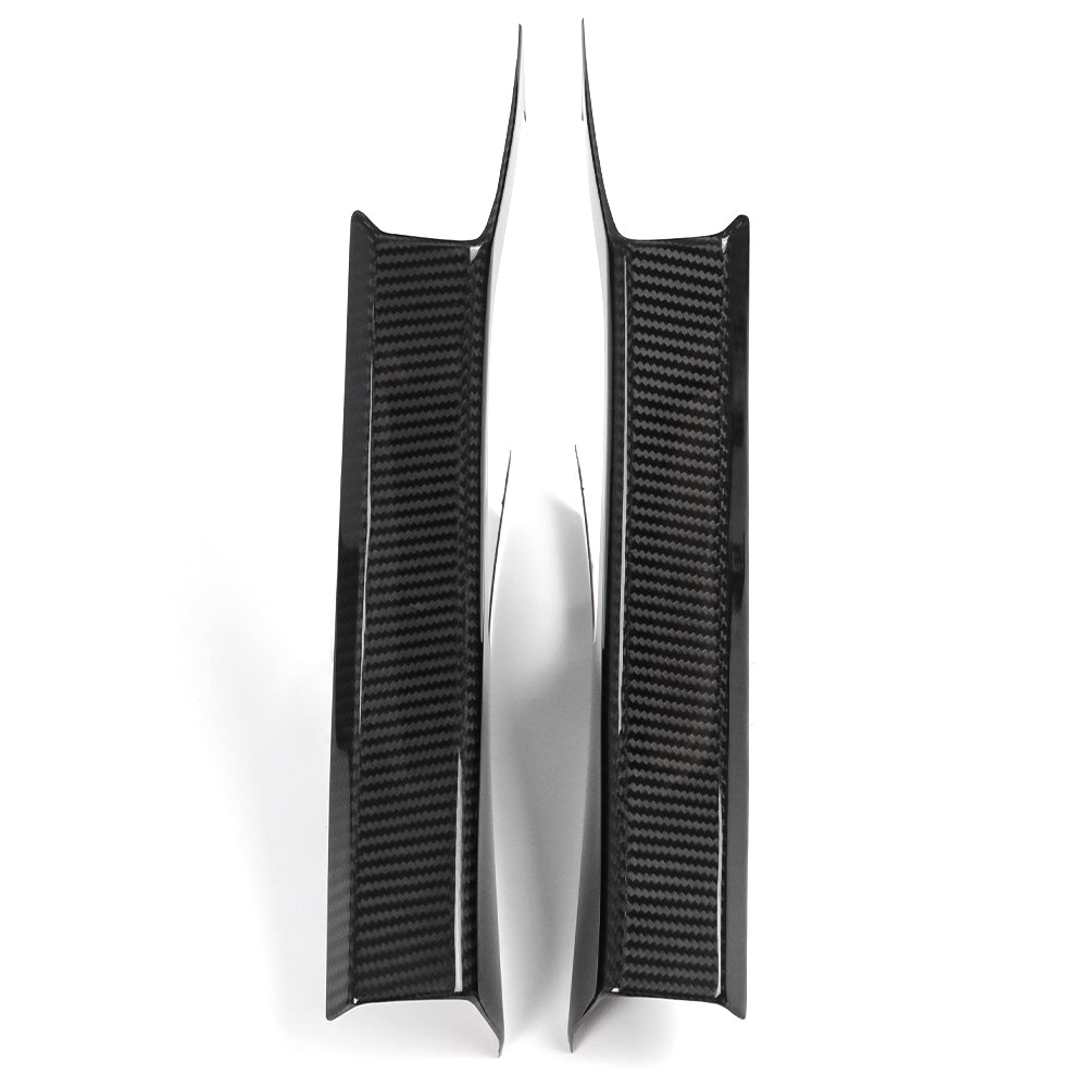 For Chevrolet Corvette C8 Stingray Z06 Z51 2020+ Interior Upper Door Sill Panel Cover Dry Carbon Fiber Car Accessories