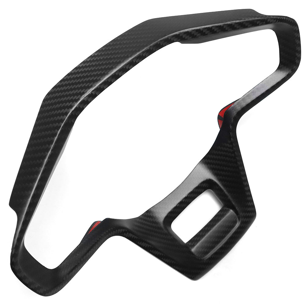 For Ford Bronco Outer Banks Raptor 2021+ Steering Wheel Bezel Frame Real Carbon Fiber Interior Accessories
