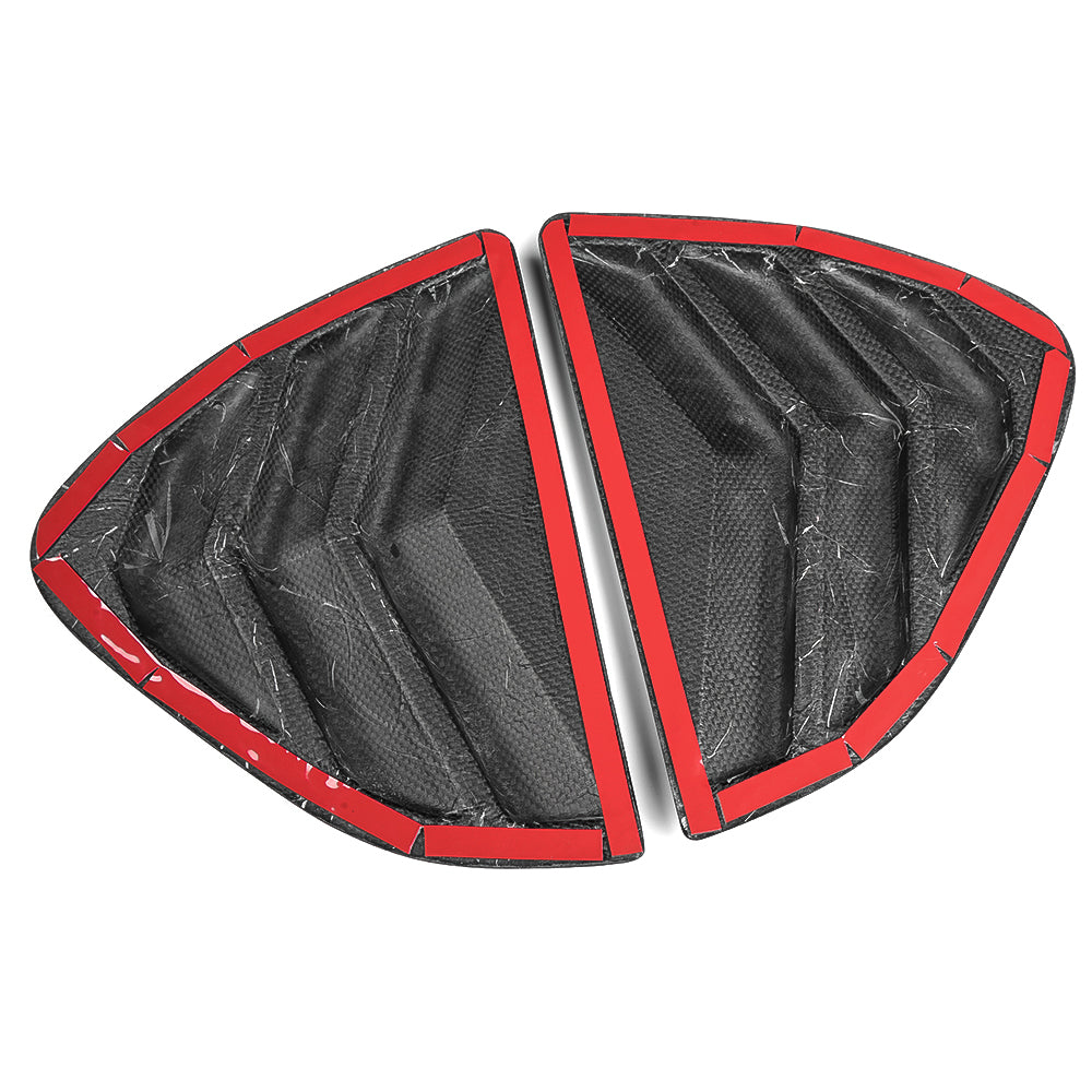 Dry Carbon Fiber Rear Window Louvers Trim For Lexus IS 300 350 500 F Sport 2021 -2025