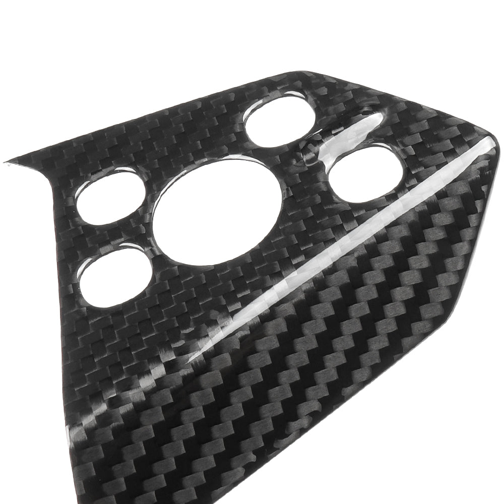 Real Dry Carbon Fiber Steering Wheel Trim Cover 3PCS For Tesla Cybertruck 2024 2025