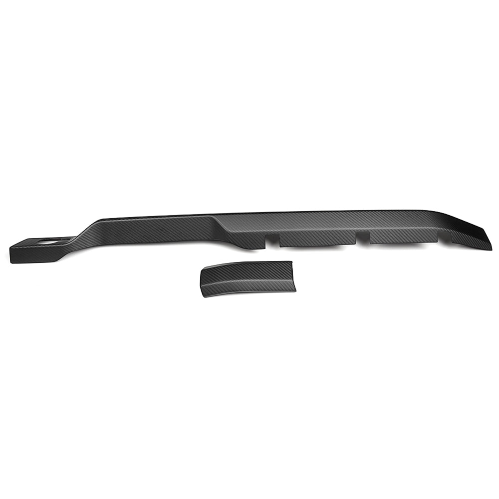 Real Dry Carbon Fiber Console Dashboard Panel Trims For Ford Bronco Badlands Wildtrak Outer Banks Heritage Edition 2021-2025