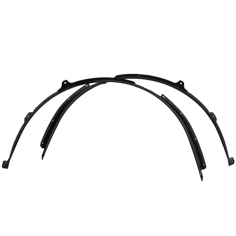 ABS Plastic, Front Wheel Eyebrow Fender Trim for Ford Mustang S650 GT Darkhorse 2024 2025, Car Wheel Arch Covers