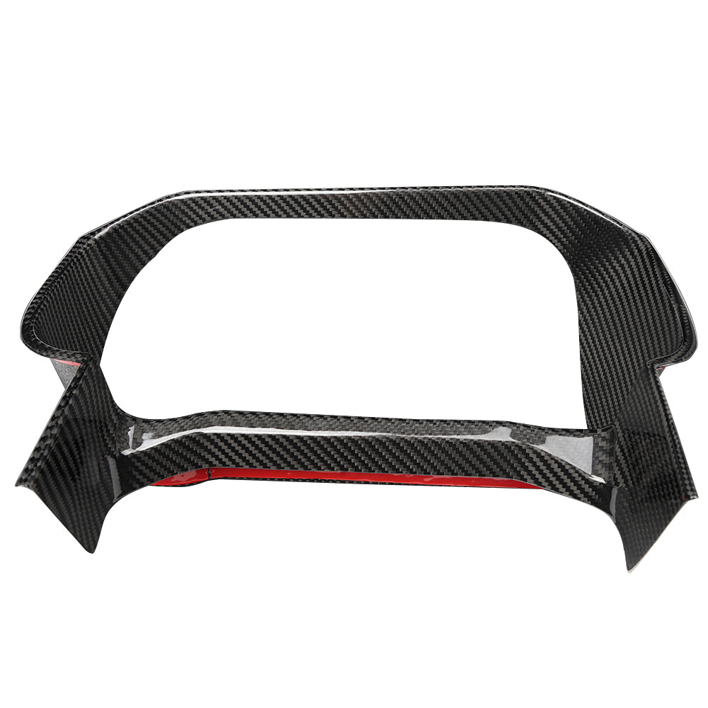 Dry Carbon Fiber Dashboard Cover Trim For Ford Bronco Raptor Outer Banks Badlands 2021-2025, Instrument Cluster Bezel