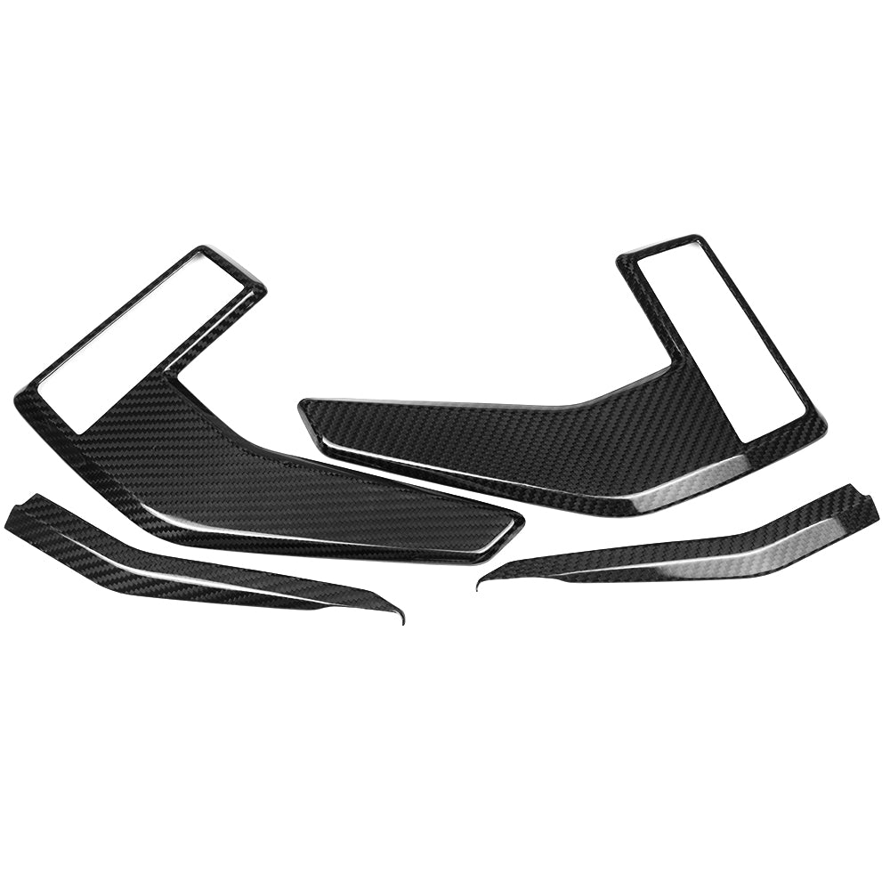 Real Carbon Fiber Side Fender Air Vent Cover Trim For Ford F150 F-150 Platinum 2021-2024