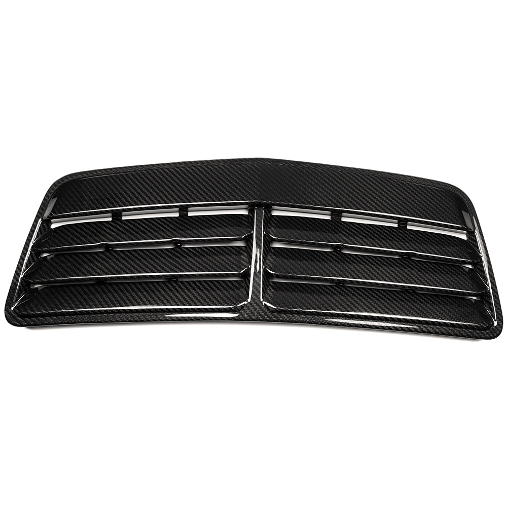 Real Carbon Fiber Hood Bonnet Air Intake Vent Scoop Replacement For Mustang S650 GT 2024+