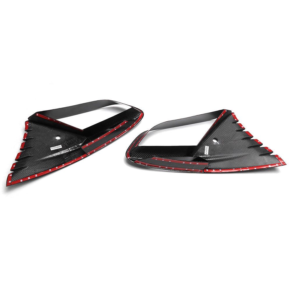 Prepreg Dry Carbon Fiber Front Bumper Side Vent Trim For Lotus Emira I4 V6 2022 2023 2024 2025