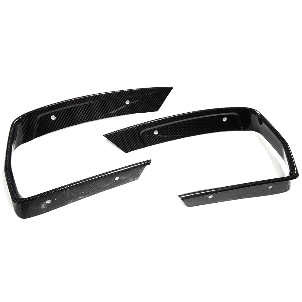 For Chevrolet Corvette C8 Stingray Z06 Z51 2020-2024 Replacement Rear Bumper Side Air Vent Cover Trim Exterior Dry Carbon Fiber