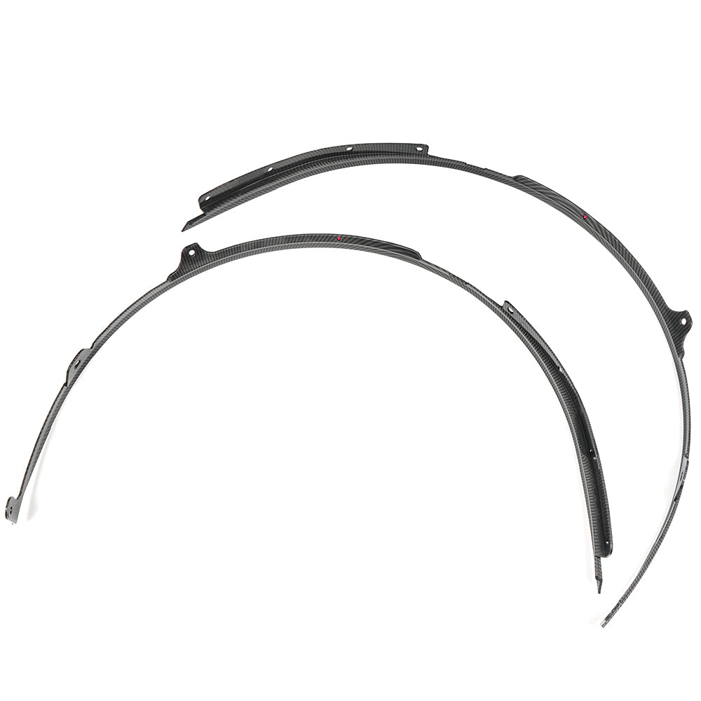 ABS Plastic, Front Wheel Eyebrow Fender Trim for Ford Mustang S650 GT Darkhorse 2024 2025, Car Wheel Arch Covers