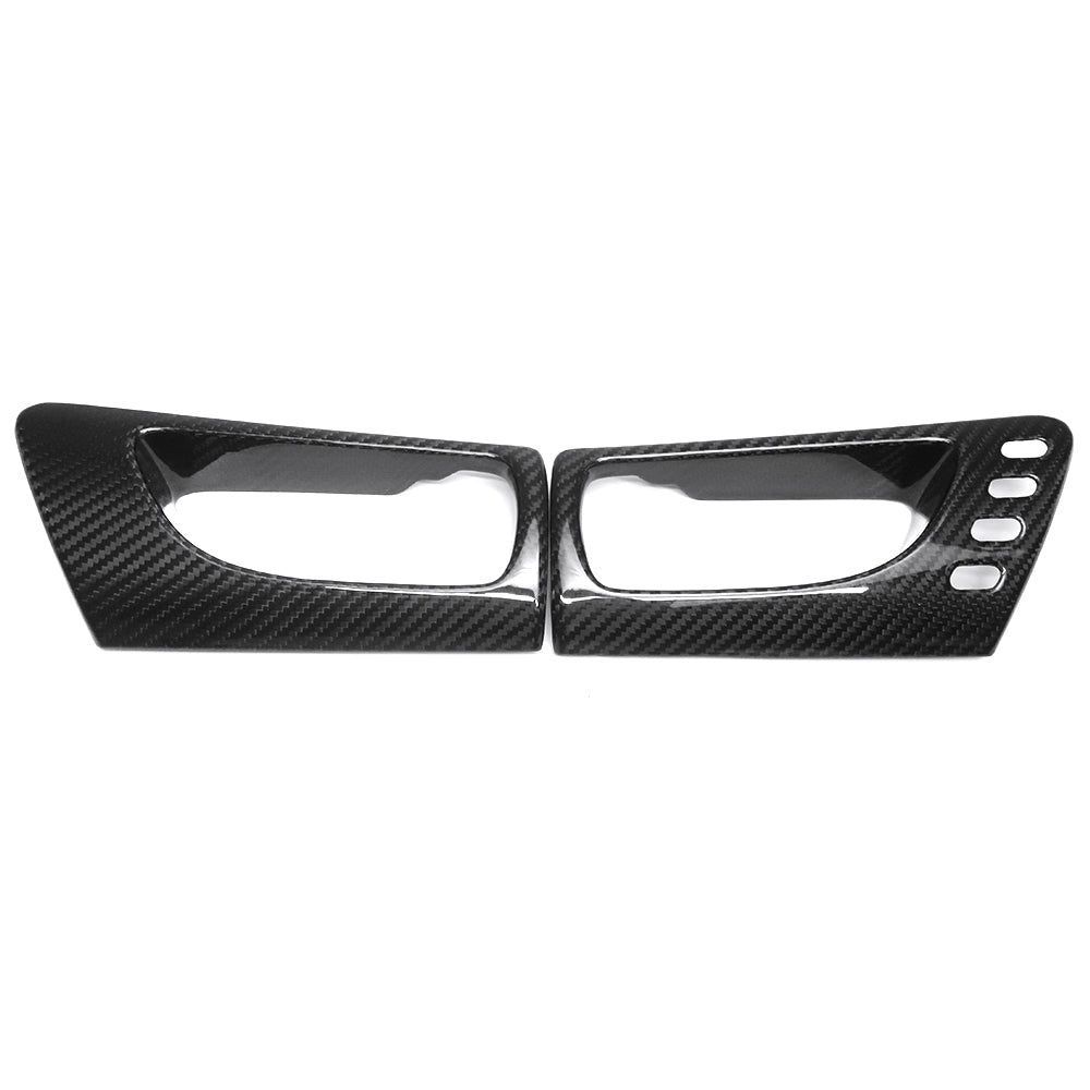 Real Carbon Fiber Front Rear Inner Door Handle Panel Cover Interior Accessories For Lexus IS300 IS350 IS500 F SPORT 2014-2024