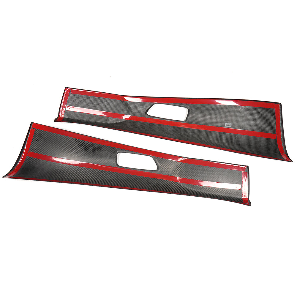 Dry Carbon Fiber Front Rear Door Armrest Upper Trim For Toyota GR Corolla GZEA14 2023 2024 2025, Inner Door Panel Decorative Covers