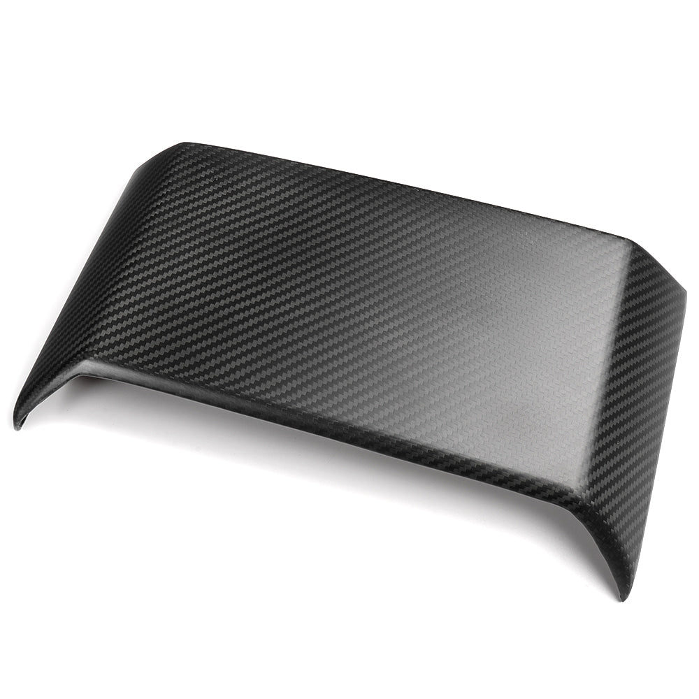 Rear Display Upper Cover Panel Trim For Tesla Cybertruck 2024 2025, Dry Carbon Fiber Trim