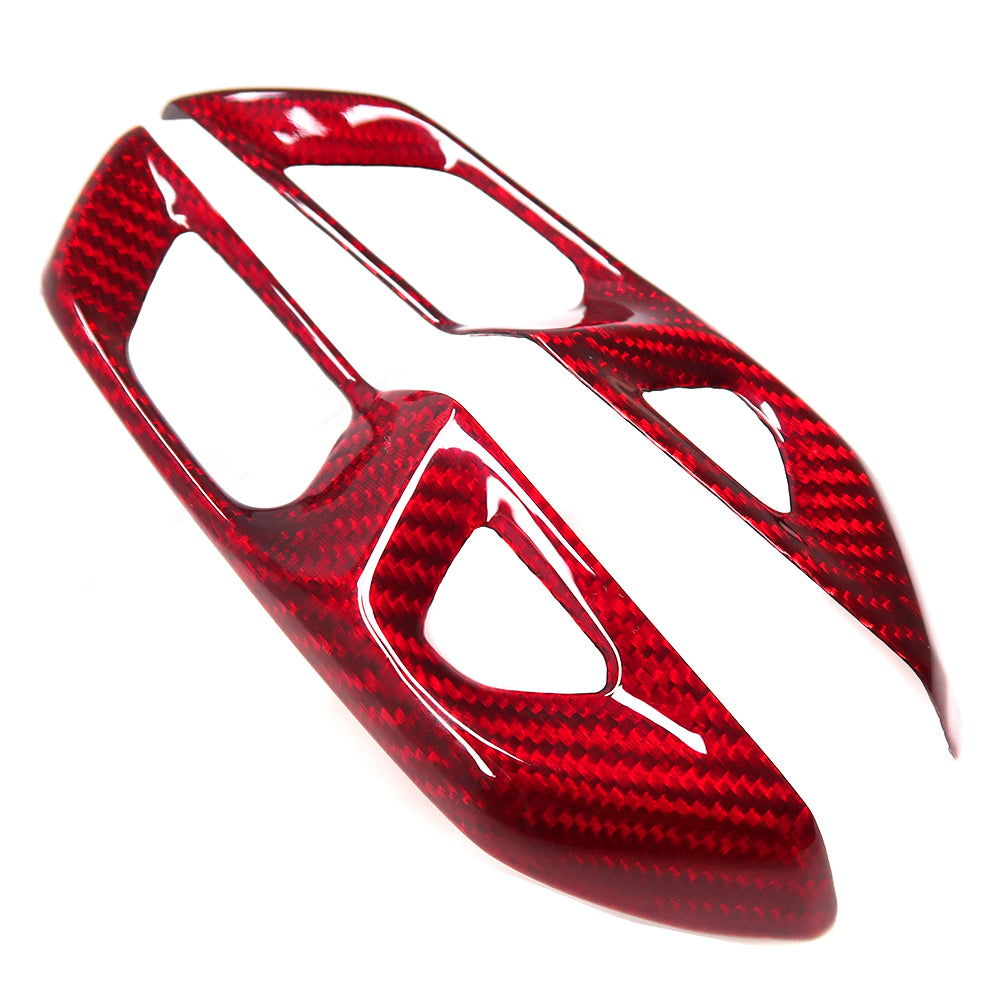 For Corvette C8 Stingray Z51 Z06 2020+ Door Lock Switch Button Cover Dry Carbon Fiber