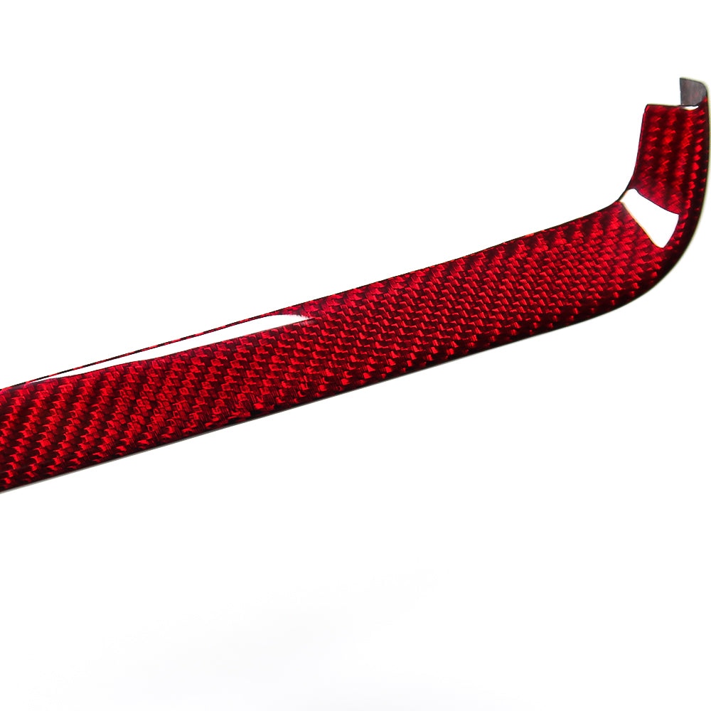 For Chevrolet Corvette C8 Stingray Convertible Coupe Z51 Z06 2020-2023 Red Air Condition Outlet Vent Strip Trim Real Carbon Fiber