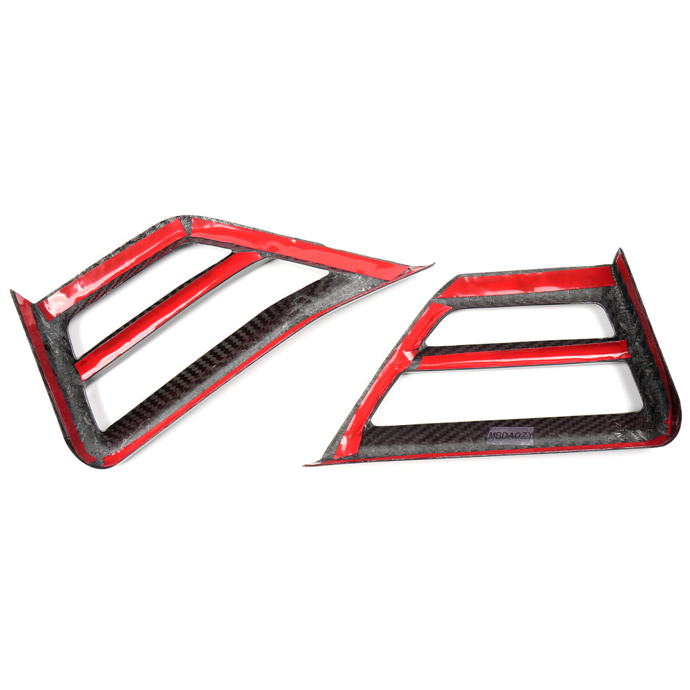 Real Dry Carbon Fiber Center Console Side Air Vent Trim For BMW 2 3 4 Series 2025 LHD G42 G20 G22 G23 G26 M2 G87 M3 G80 G81 M4 G82 G83