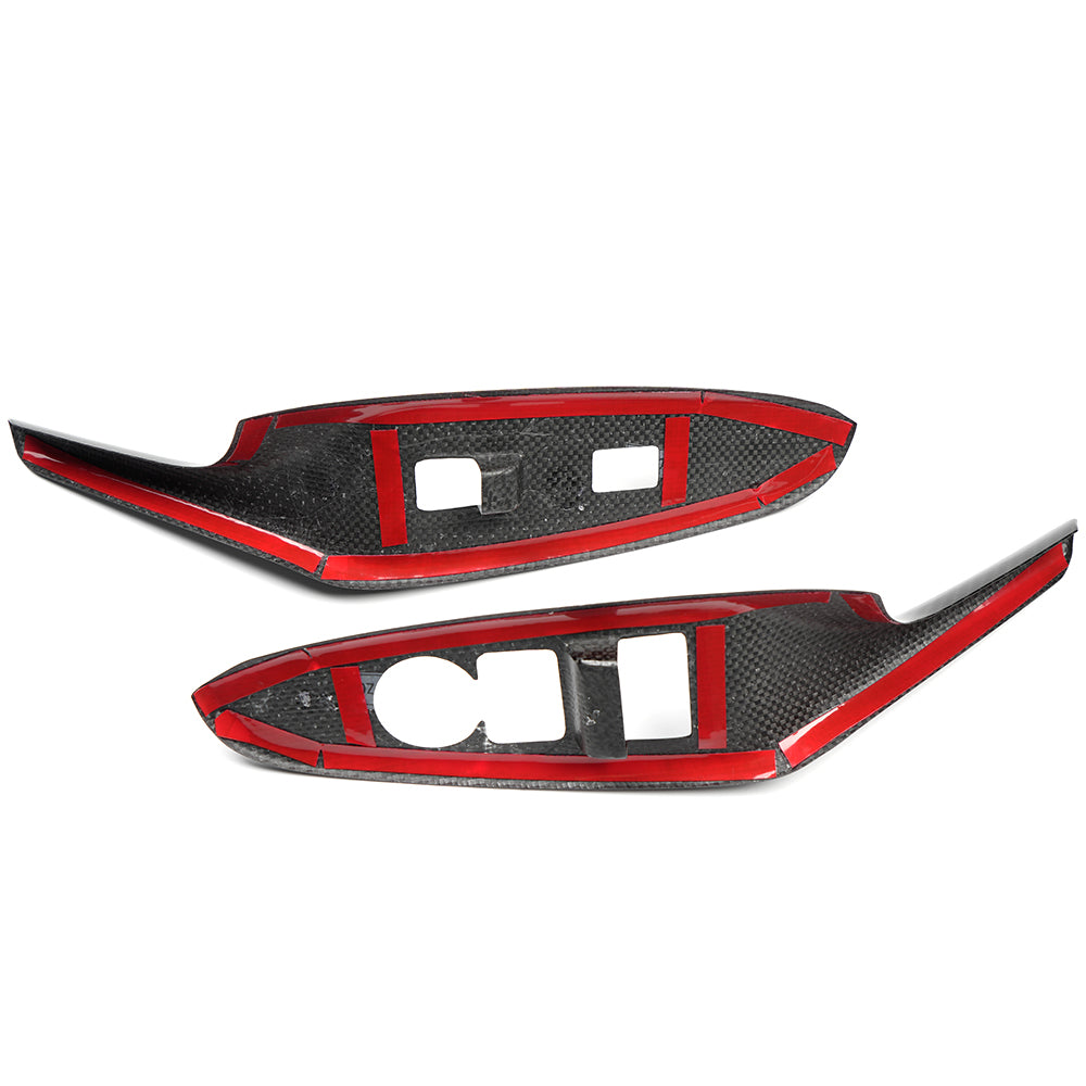 Real Carbon Fiber Window Lift Switch Panel Cover For Mazda MX-5 RF ND Miata Roadster 2016-2024