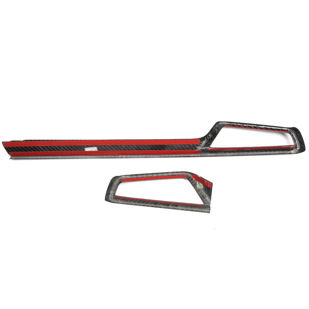 Dry Carbon Fiber Center Console Dashboard Vent Kits Trim For Toyota GR Corolla GZEA14 2023 2024 2025
