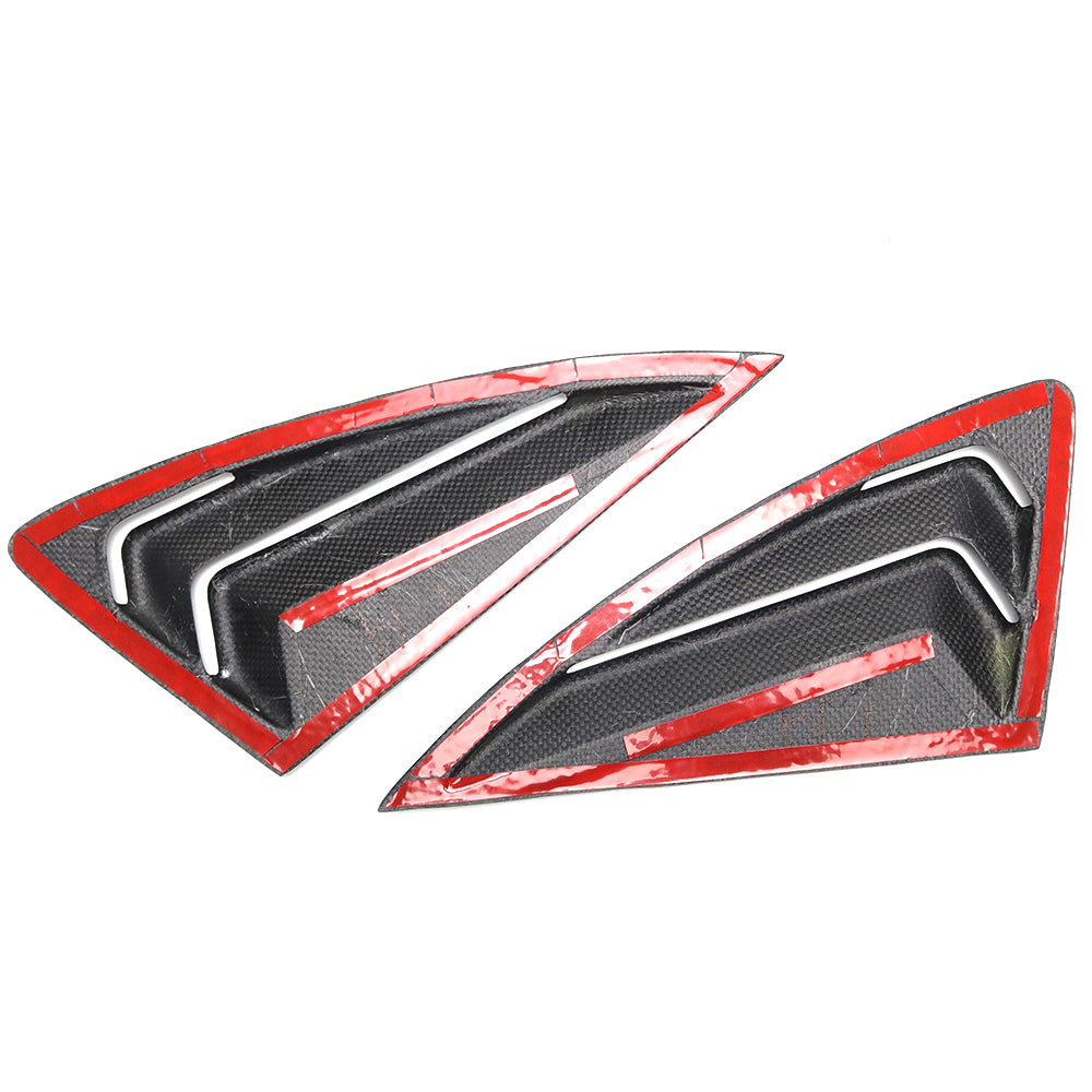 For Hyundai Kona N Kona N Line 2018-2023 Side Window Rear Quarter Cover Real Carbon Fiber Exterior Accessories