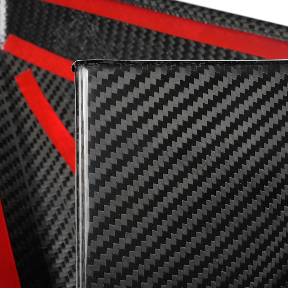 For Tesla Cybertruck 2024 2025 Rearview Mirror Cover Cap Trim, Genuine Dry Carbon Fiber