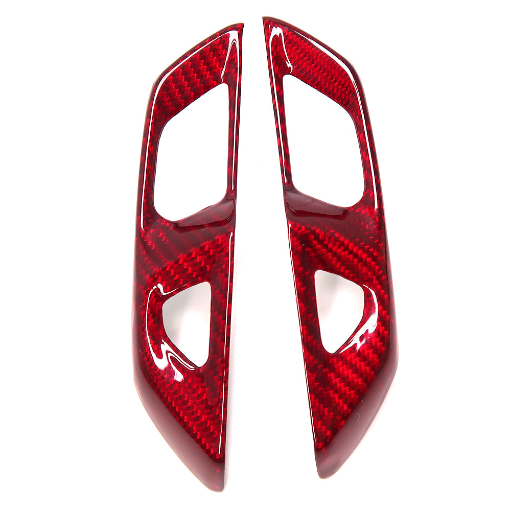 For Corvette C8 Stingray Z51 Z06 2020+ Door Lock Switch Button Cover Dry Carbon Fiber