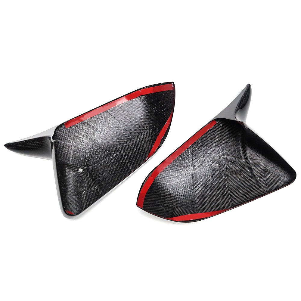 For Mustang S650 GT Dark horse Ecoboost Mirror Covers Overlay Real Carbon Fiber