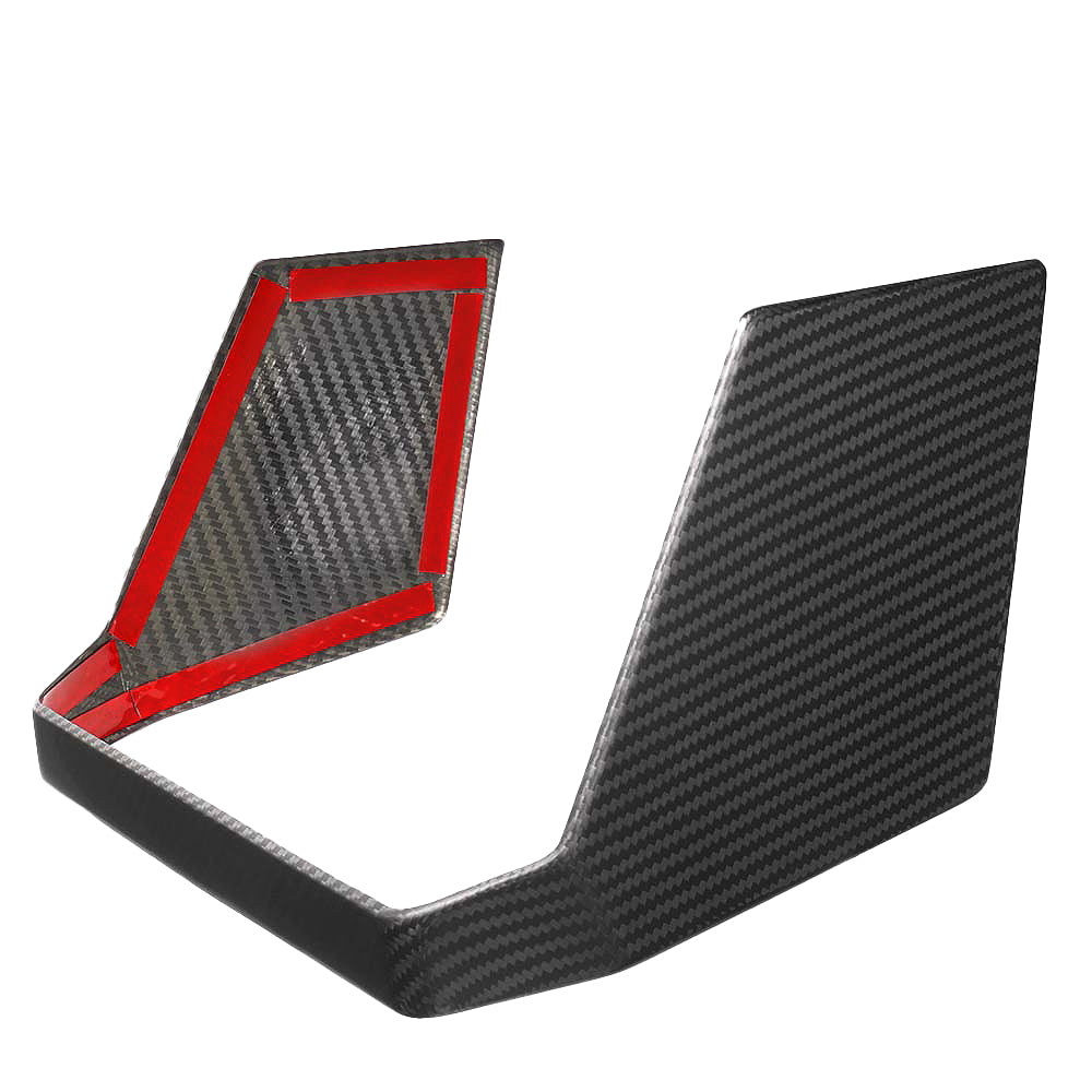 For Tesla Cybertruck 2024 2025 Dry Carbon Fiber Rear Display Lower Frame Panel Trim, Interior Accessories