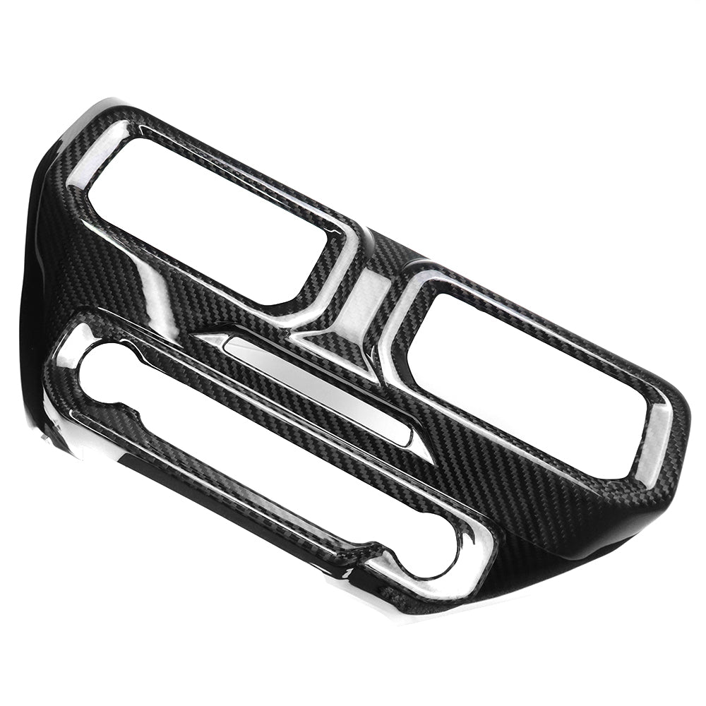 For Mustang S650 GT Dark horse EcoBoost Center Console AC Vent Cover Real Carbon Fiber