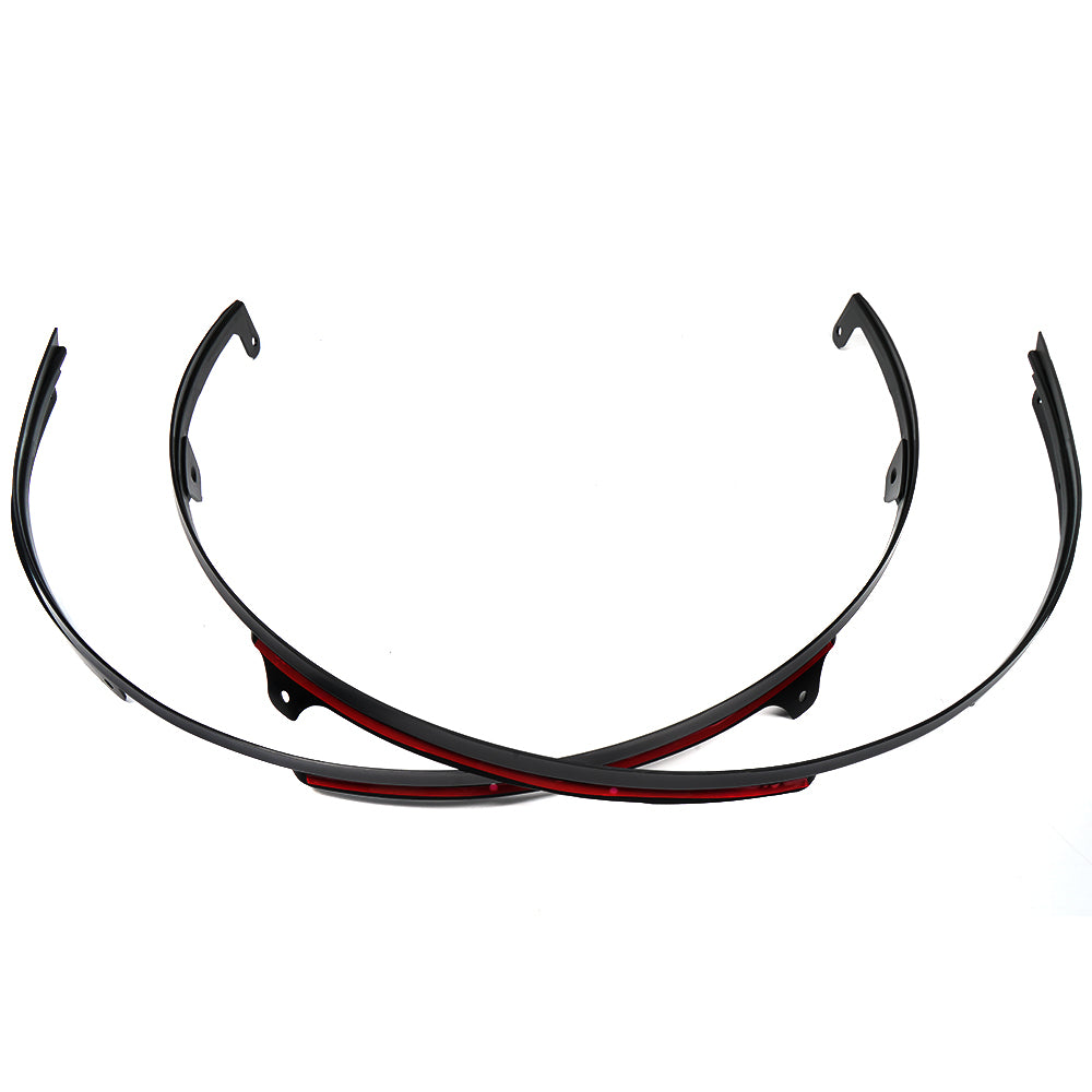 ABS Plastic, Front Wheel Eyebrow Fender Trim for Ford Mustang S650 GT Darkhorse 2024 2025, Car Wheel Arch Covers