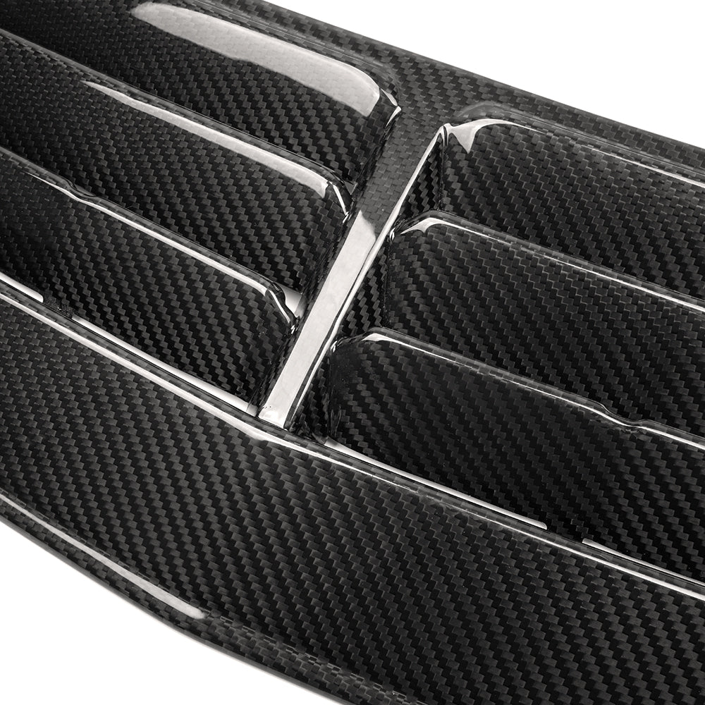Real Carbon Fiber Hood Bonnet Air Intake Vent Scoop Replacement For Mustang S650 GT 2024+