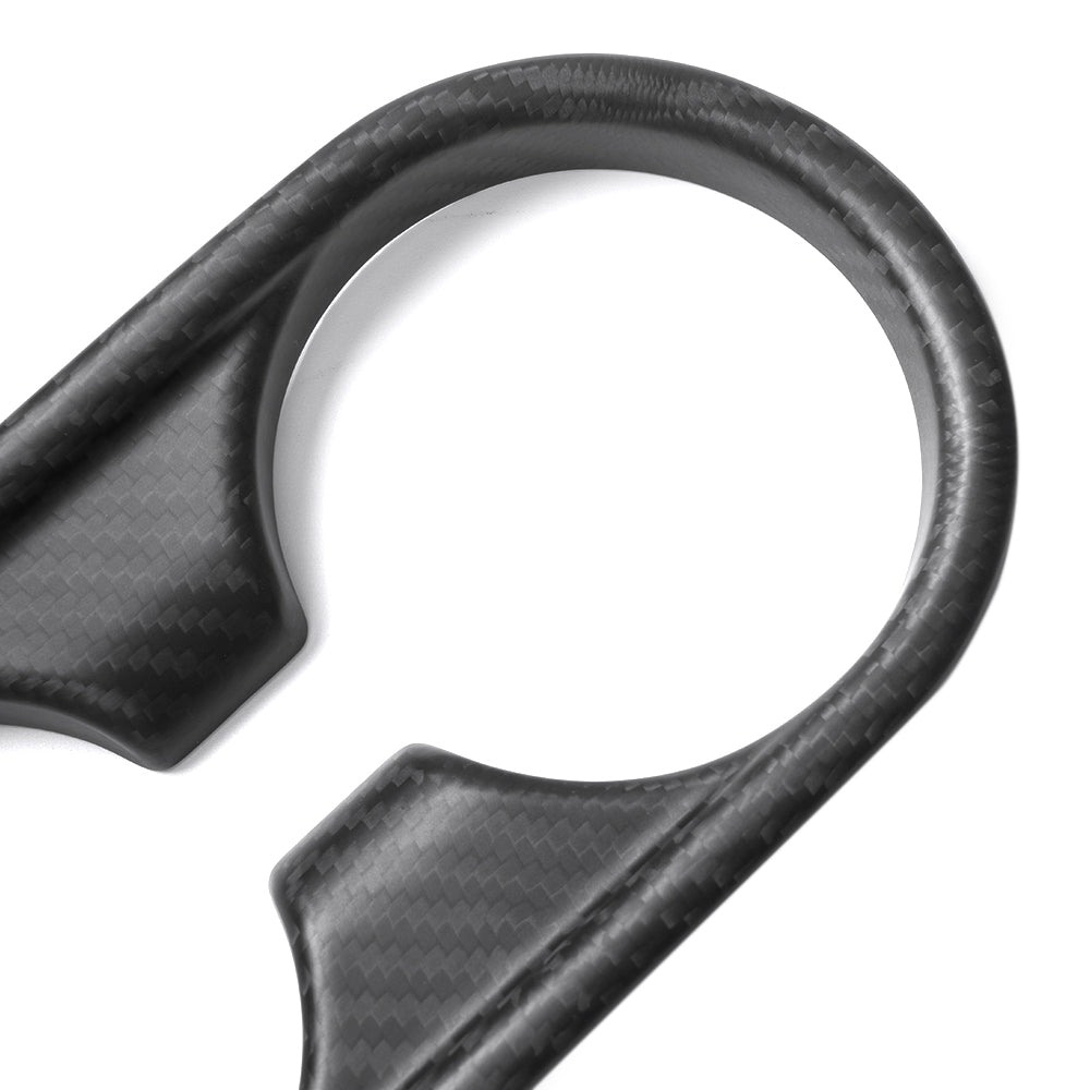 For Hyundai Ioniq 5 Ioniq 5N 2022+ Rear Seat Water Cup Panel Cover Trim Dry Carbon Fiber Interior Accessories