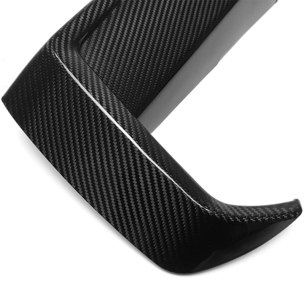 For Mustang S650 GT Front Bumper Side Air Vent Trims Cover Dry Carbon Fiber