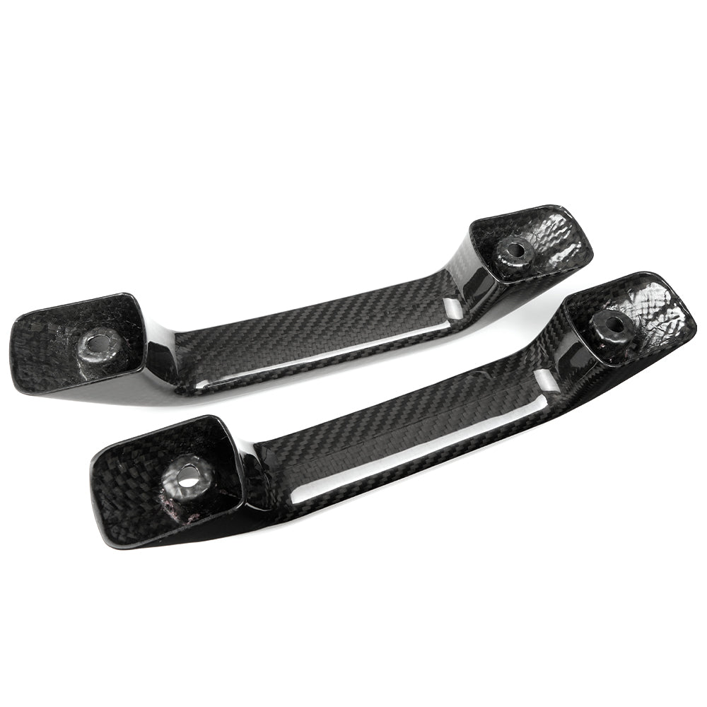 Carbon Fiber Replacement Rear Grab Handles Covers For Ford Bronco Raptor Wildtrak 2021-2024