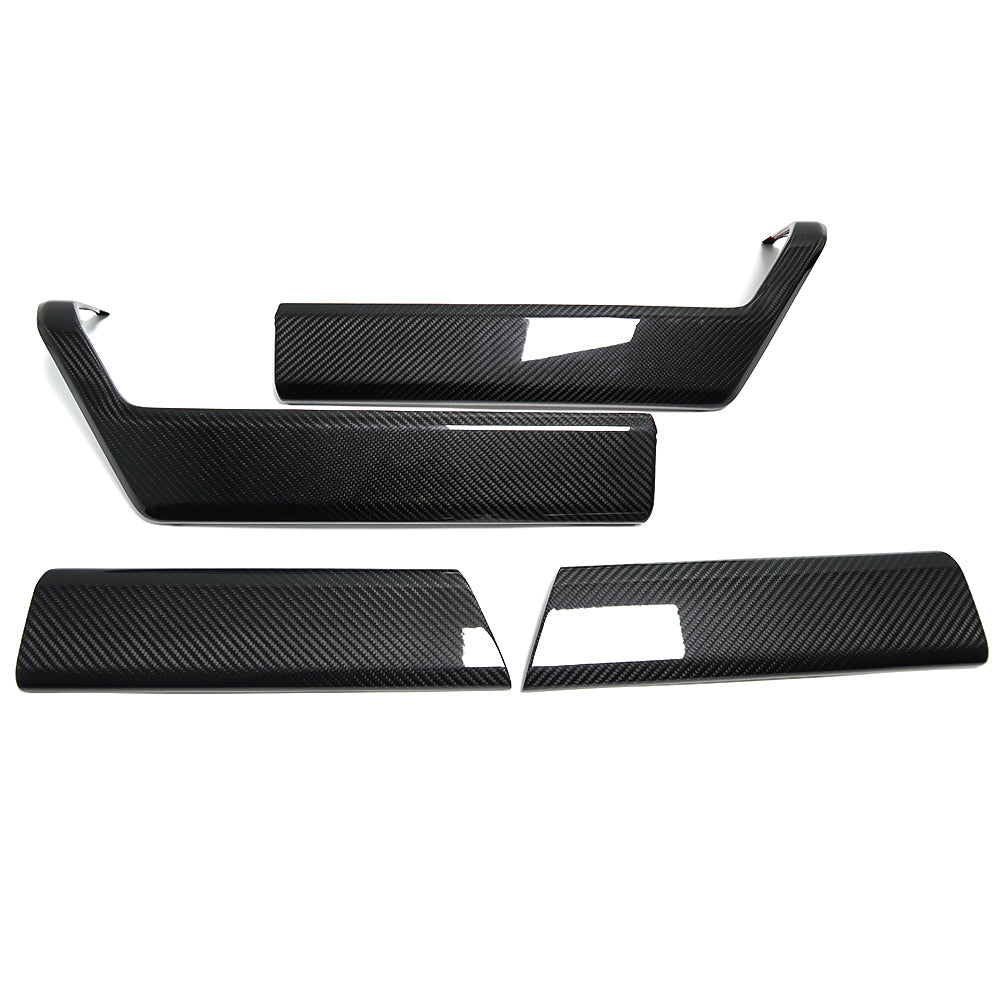 DRY Carbon Fiber Inner Door Armrest Handle Trim Cover For Ford F150 Raptor Platinum Lariat Tremor Limited King Ranch XL XLT 2021 2022 2023 2024 2025