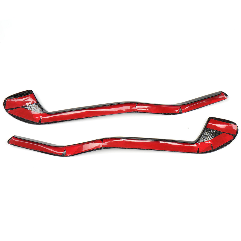 Real Carbon Fiber Inner Door Handle Lower Trim For Lotus Emira I4 V6 Sports 2022 2023 2024 2025