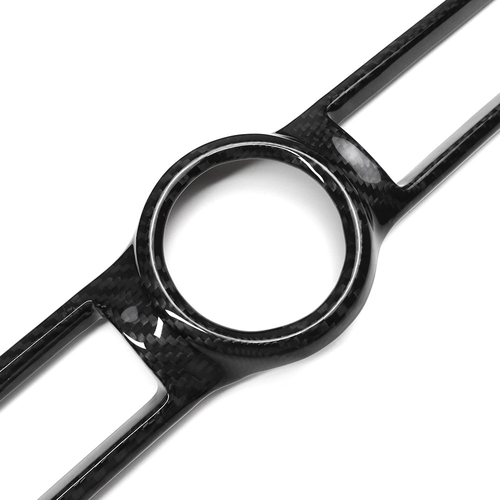 Real Carbon Fiber Dash Air Vent Trim Clock Cover Interior Accessories For Lexus IS 300 350 500 F Sport 2021-2024