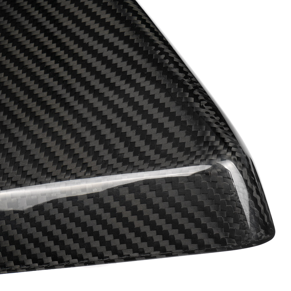 For Tesla Cybertruck 2024 2025 Rearview Mirror Cover Cap Trim, Genuine Dry Carbon Fiber