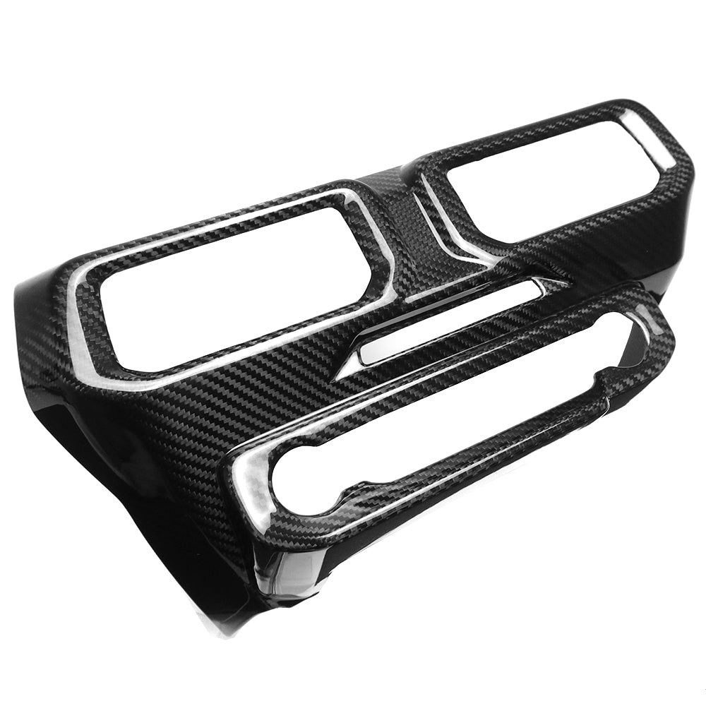 For Mustang S650 GT Dark horse EcoBoost Center Console AC Vent Cover Real Carbon Fiber