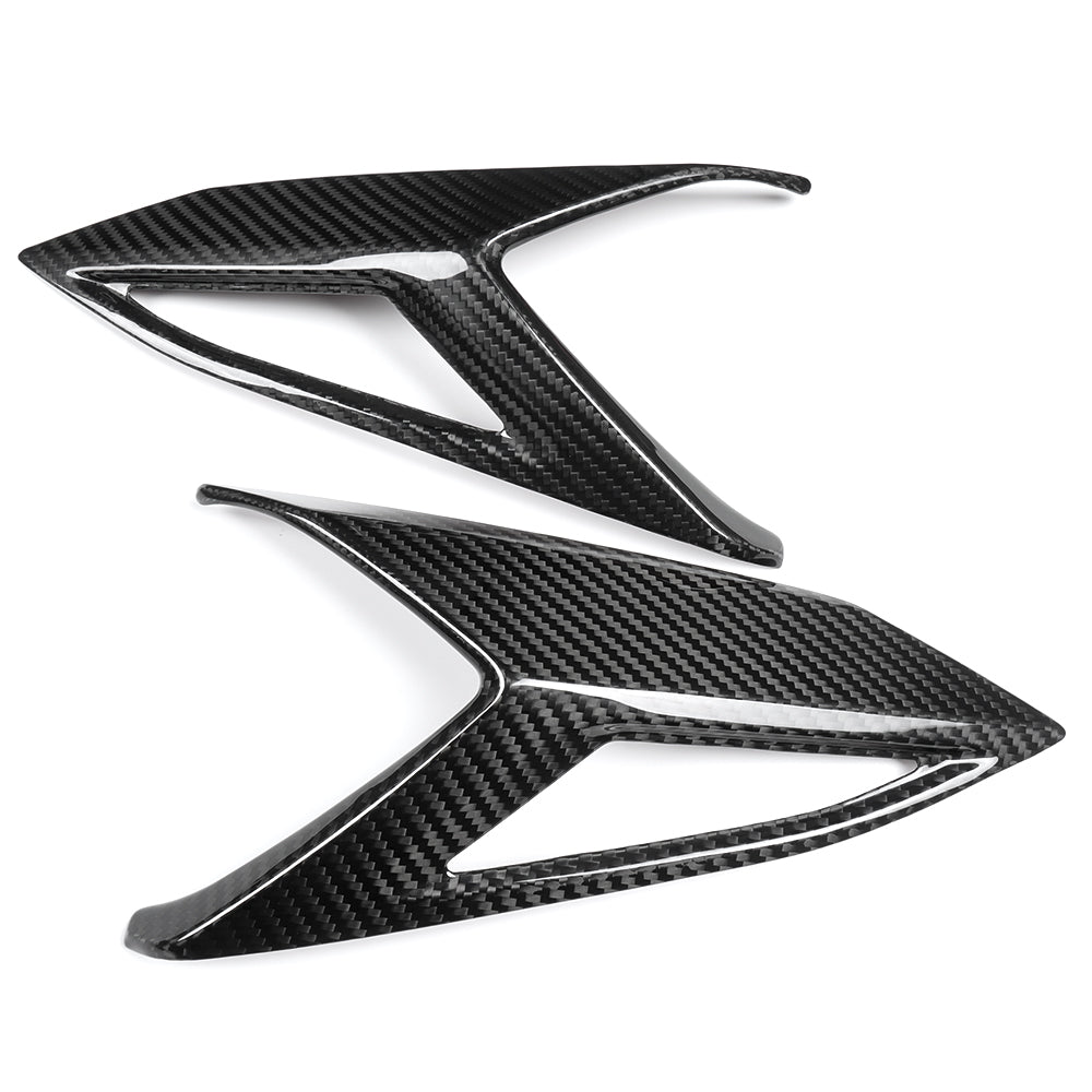 Dry Carbon Fiber Rear Light Lamp Trim For Corvette C8 Z06 Z51 ZR1 E-Ray 2020-2025, Tail Brake Light Cover