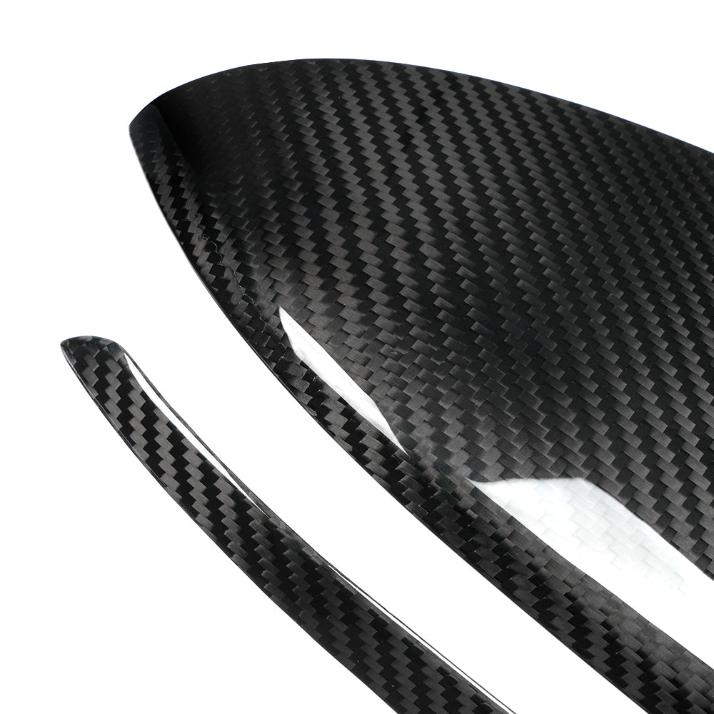 Rear Carbon Fiber Side Rearview Mirrors Cover Trim For Genesis G70 Prestige IK Sport Advanced 2017 - 2025