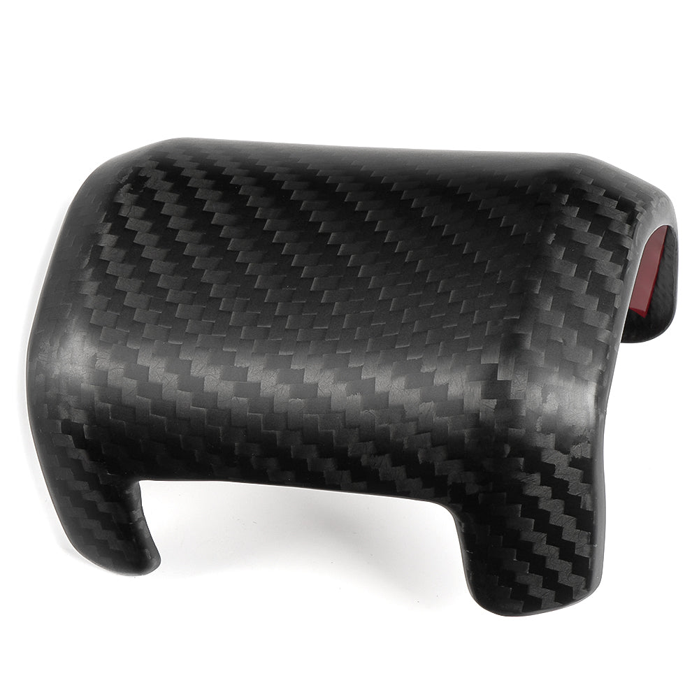 Genuine Carbon Fiber Gear Shift Knob Cover Cap Trim For Ford F-150 Raptor Tremor Limited Platinum Lariat King Ranch 2021 2022 2023 2024 2025