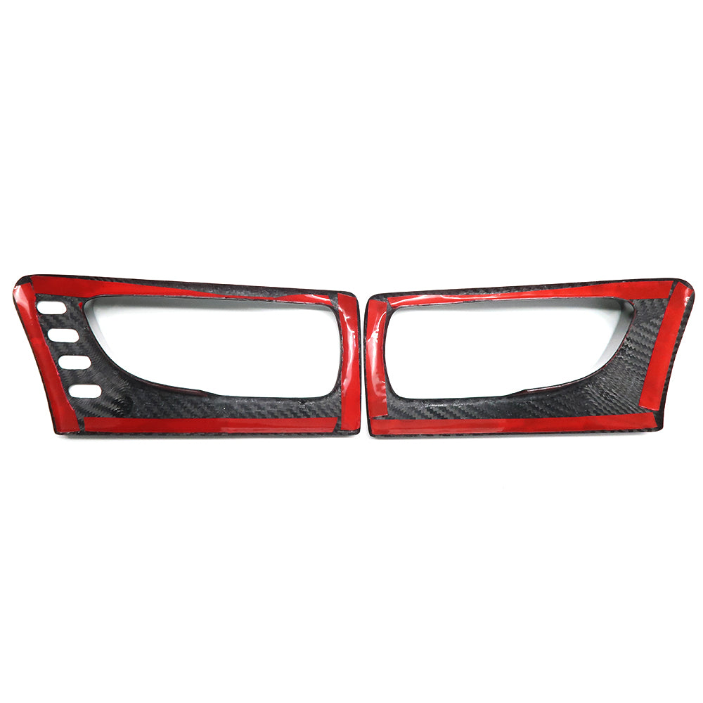 Real Carbon Fiber Front Rear Inner Door Handle Panel Cover Interior Accessories For Lexus IS300 IS350 IS500 F SPORT 2014-2024