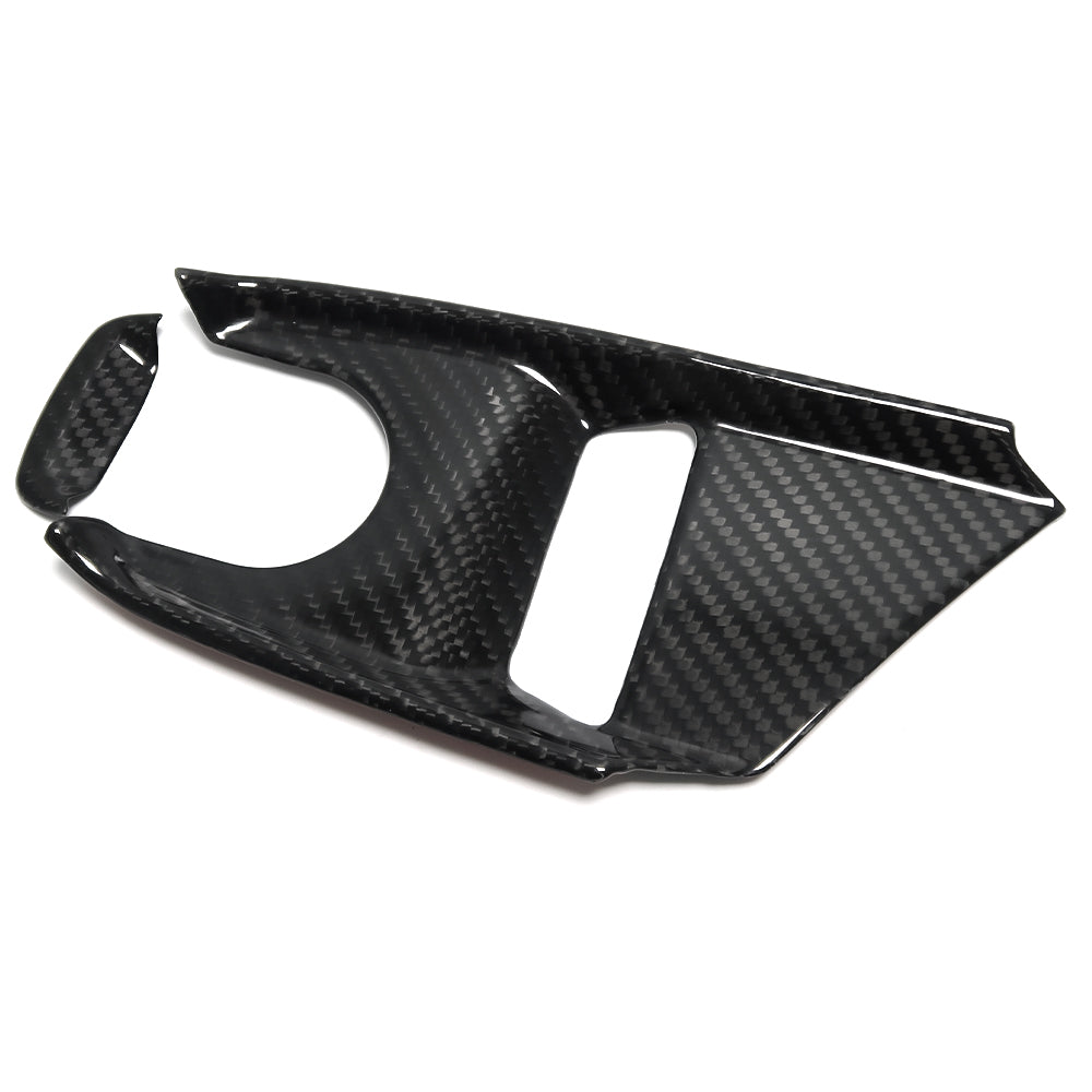 For Corvette C8 3LT Stingray Coupe Convertible Z06 Z51 Performance 2020+ Center Console Frame Transmission Control PRND Frame Button Cover Dry Carbon Fiber