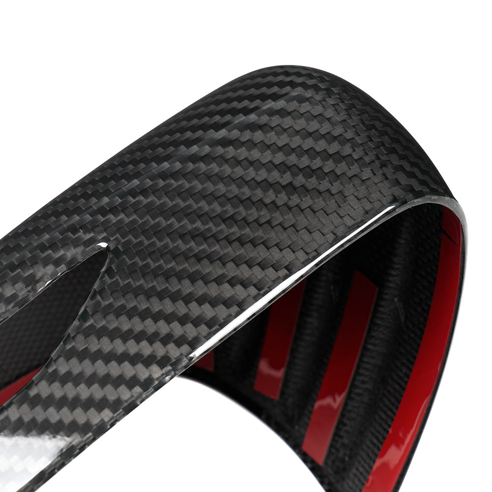 Rear Carbon Fiber Side Rearview Mirrors Cover Trim For Genesis G70 Prestige IK Sport Advanced 2017 - 2025