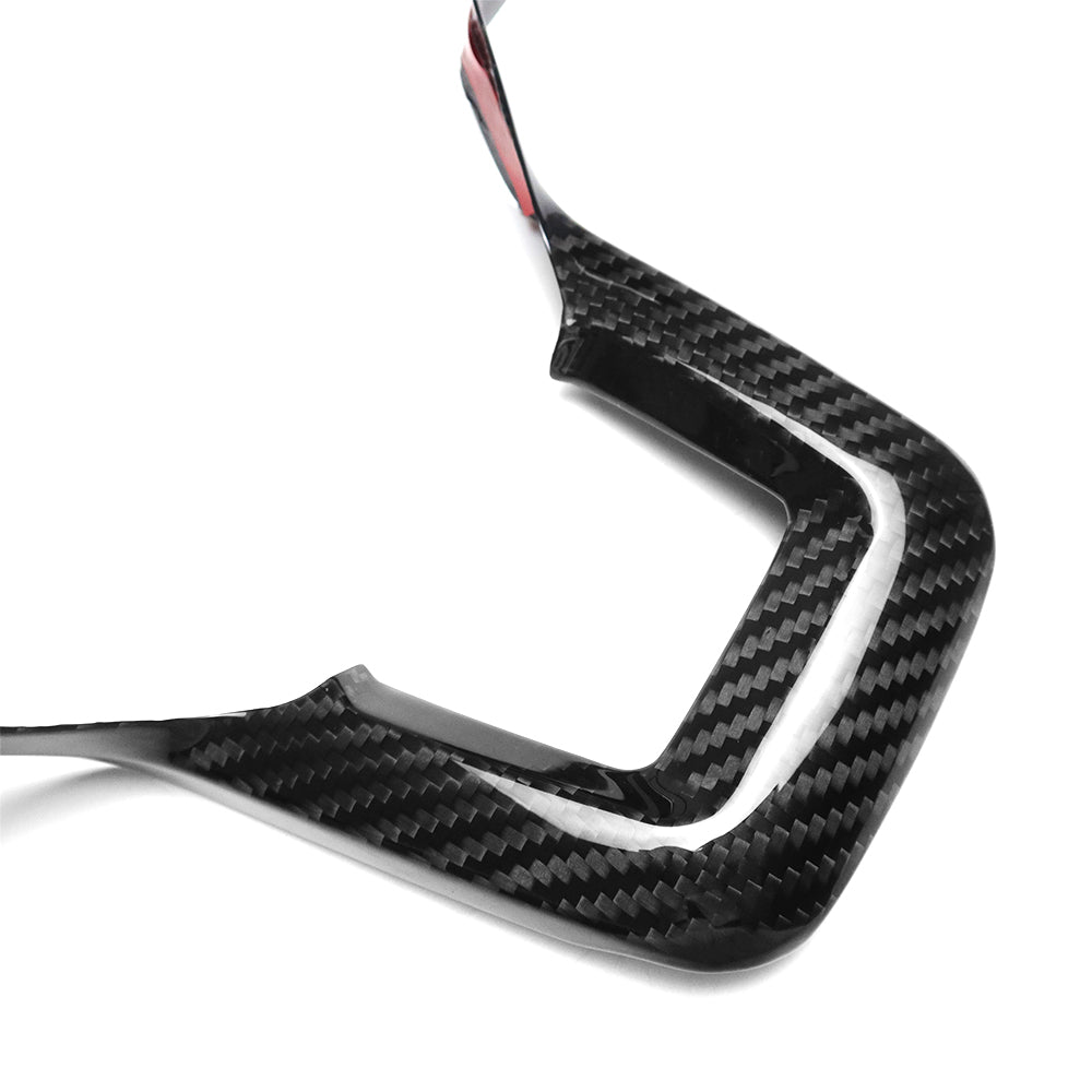 For Mustang S650 GT Dark horse Ecoboost Steering Wheel Frame Cover Real Carbon Fiber