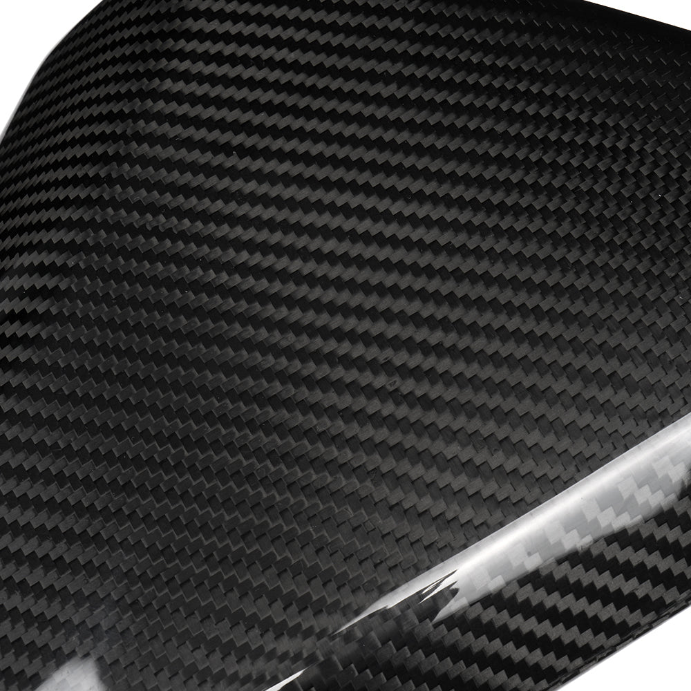 For Tesla Cybertruck 2024 2025 Rearview Mirror Cover Cap Trim, Genuine Dry Carbon Fiber
