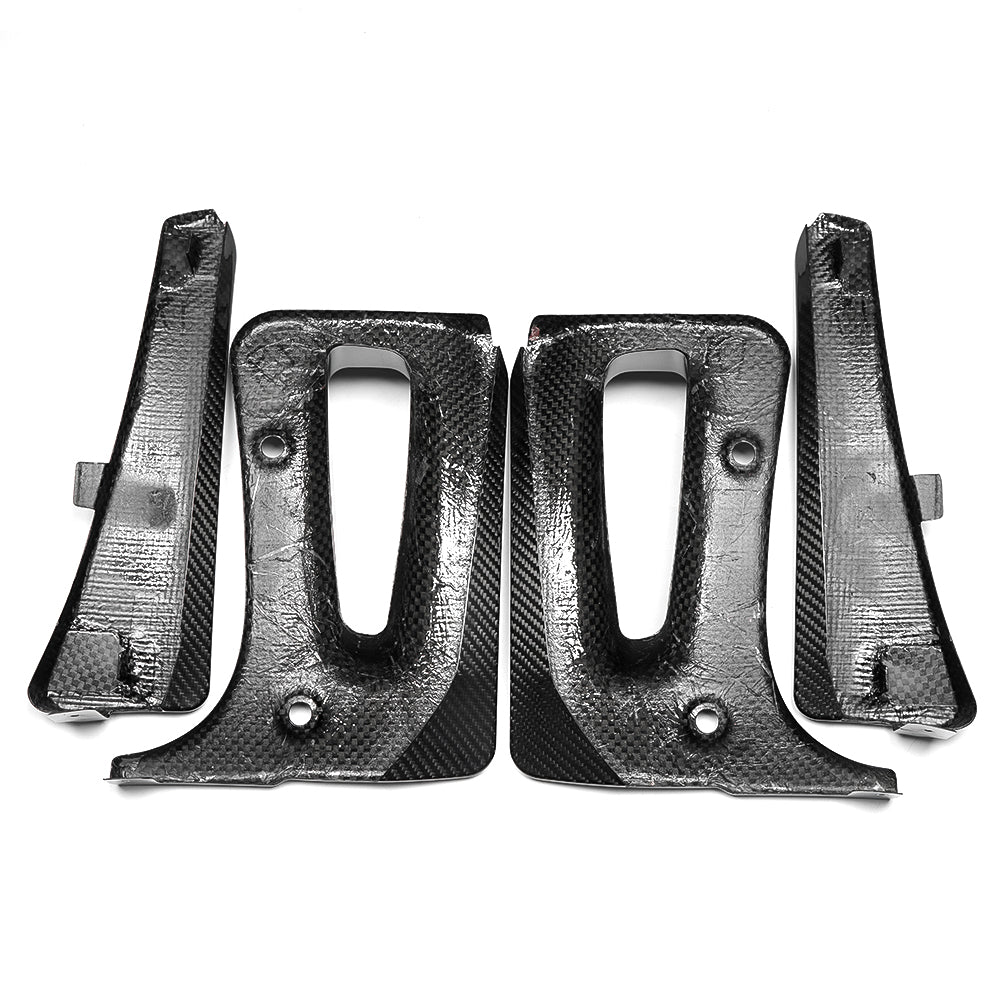 Prepreg Dry Carbon Fiber Mud Flaps For Corvette C8 Z06 E-Ray 2023 2024 2025, Front Rear Mudguard Fender Trim
