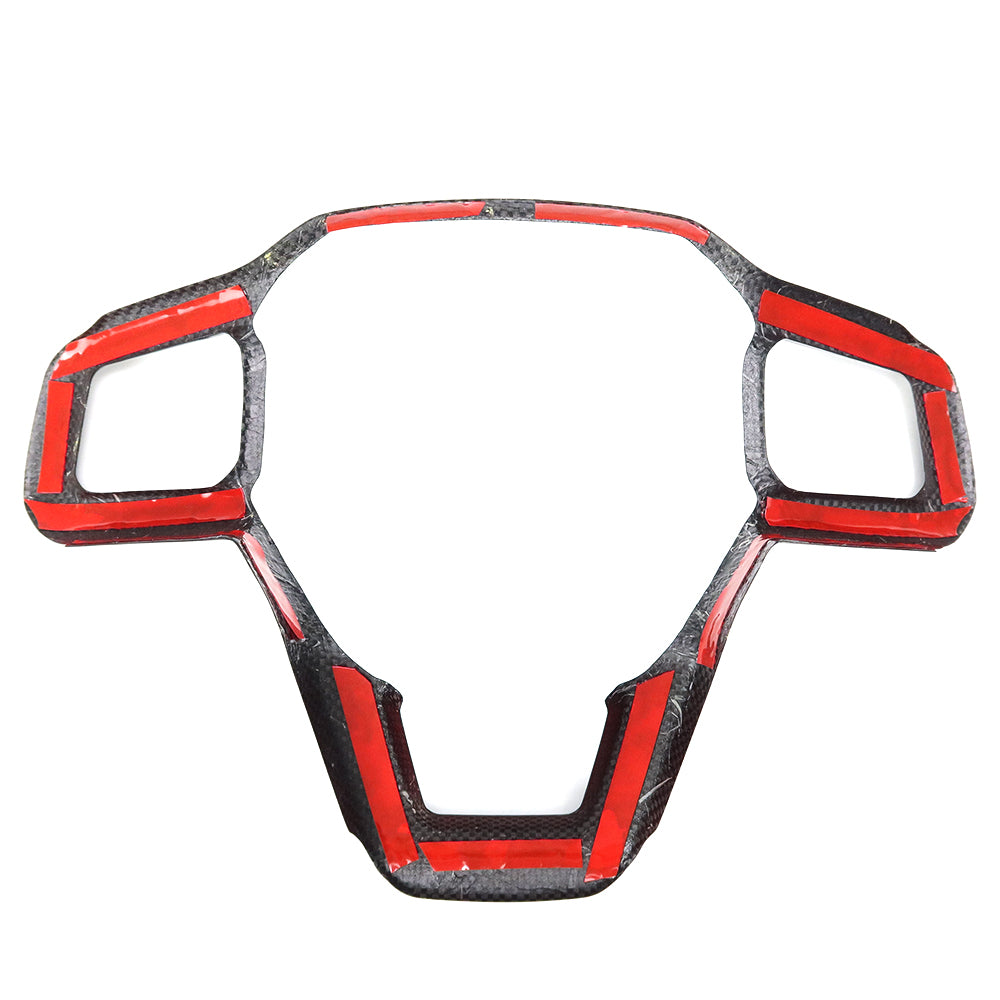 For Mustang S650 GT Dark horse Ecoboost Steering Wheel Frame Cover Real Carbon Fiber