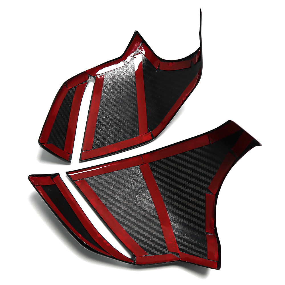 For Chevrolet Corvette C8 Stingray Z51 Z06 Sports 2020-2024 Side Rear View Mirror Cover Lower Piece Trim Carbon Fiber Car Accessories