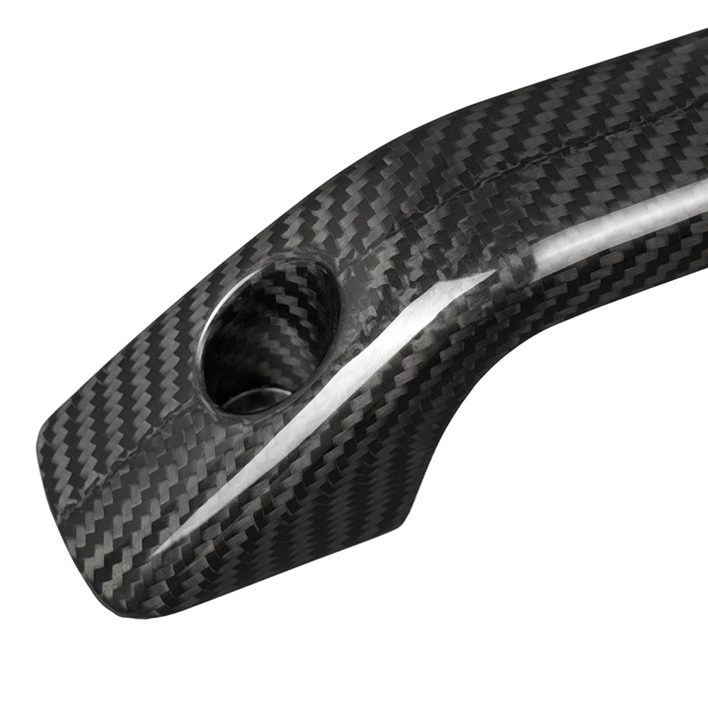 Carbon Fiber Replacement Rear Grab Handles Covers For Ford Bronco Raptor Wildtrak 2021-2024