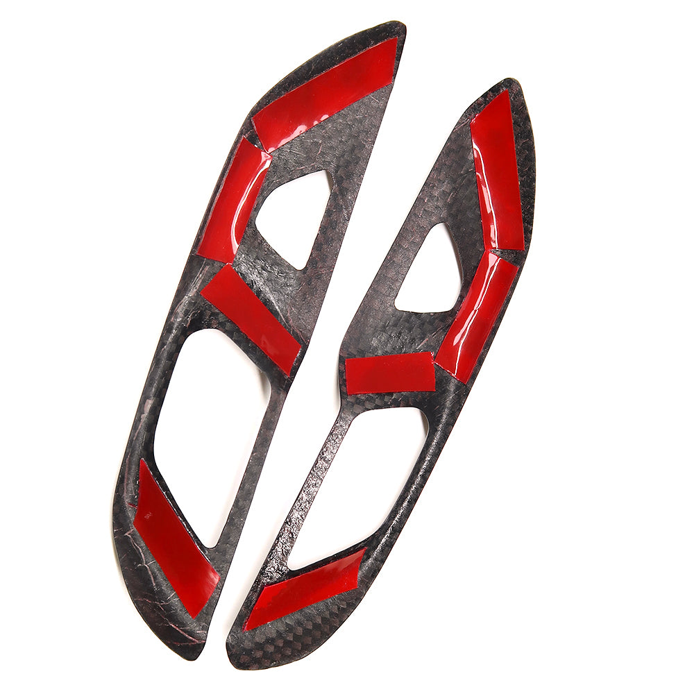For Corvette C8 Stingray Z51 Z06 2020+ Door Lock Switch Button Cover Dry Carbon Fiber