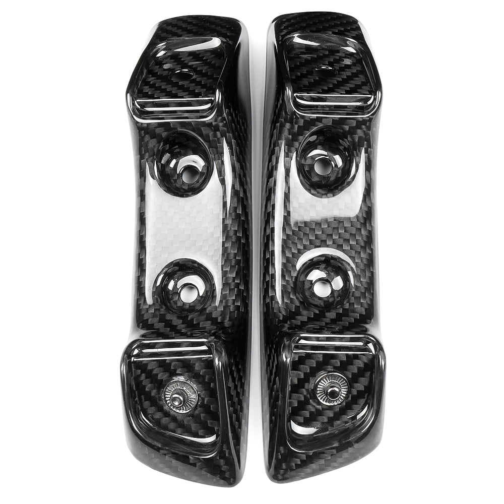Dry Carbon Fiber Car Seat Belt Lock Cover Trim For Corvette C8 Stingray Coupe Convertible 2020 -Present, Replacement